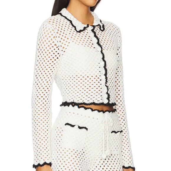 REVOLVE Holly Hand Crochet Collared Shorts in Ivory & Black
Stone Cold Fox - Picture 2 of 4